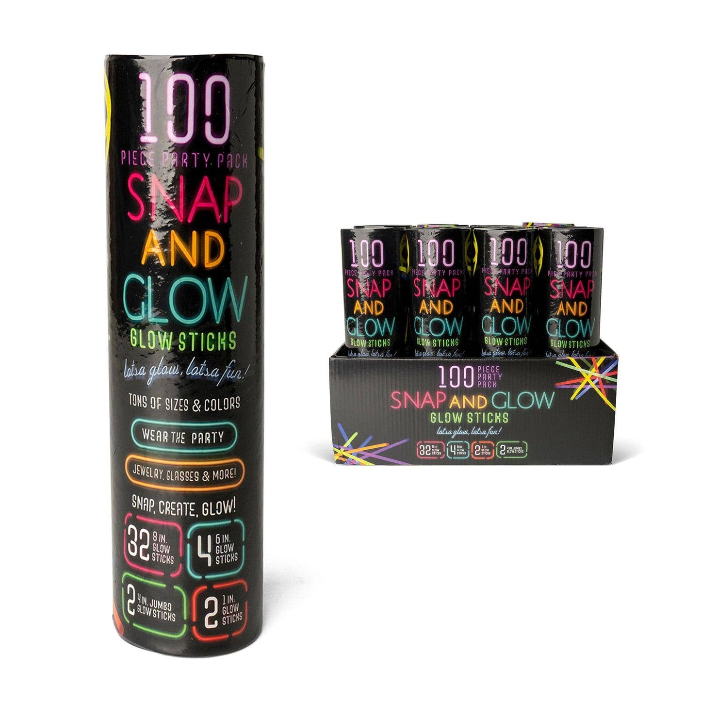 Glow Sticks Variety 100 Pcs.
