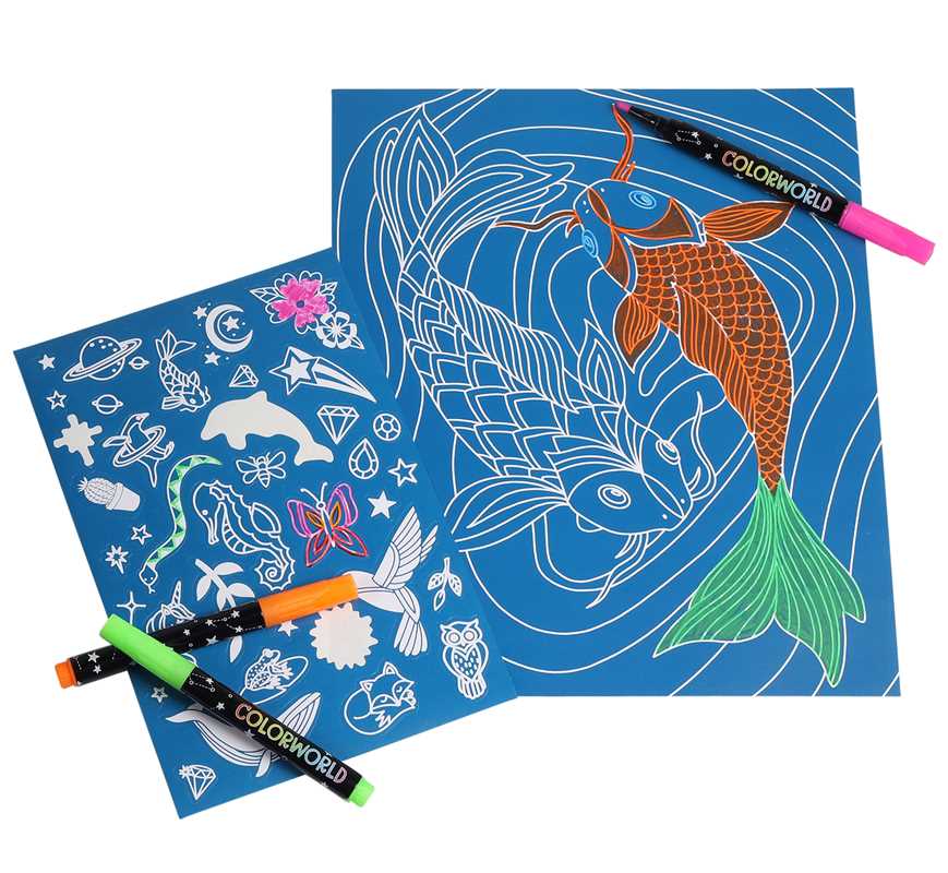 ColorWorld: Illumination Chalk Art by Editors of Silver Dolphin Books: Kit - Paperback; 64 pages / English