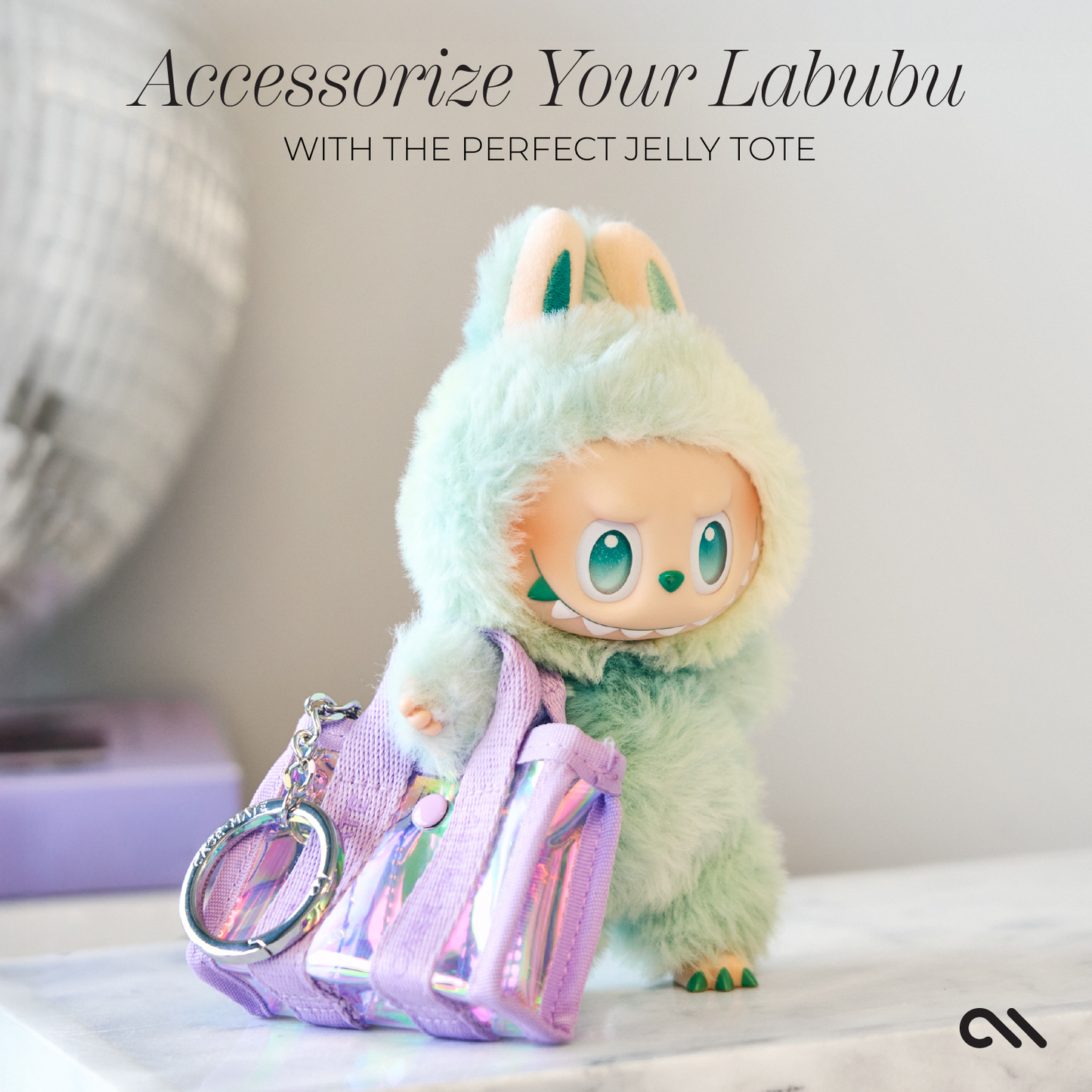 Tini Tote Keychain Charm Iridescent