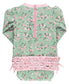 Tea Roses LS Rash Guard Swimsuit 12-18m