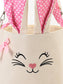 Pink Rabbit Easter Bag