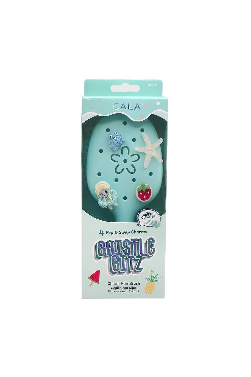Light Blue Charm Hair Brush