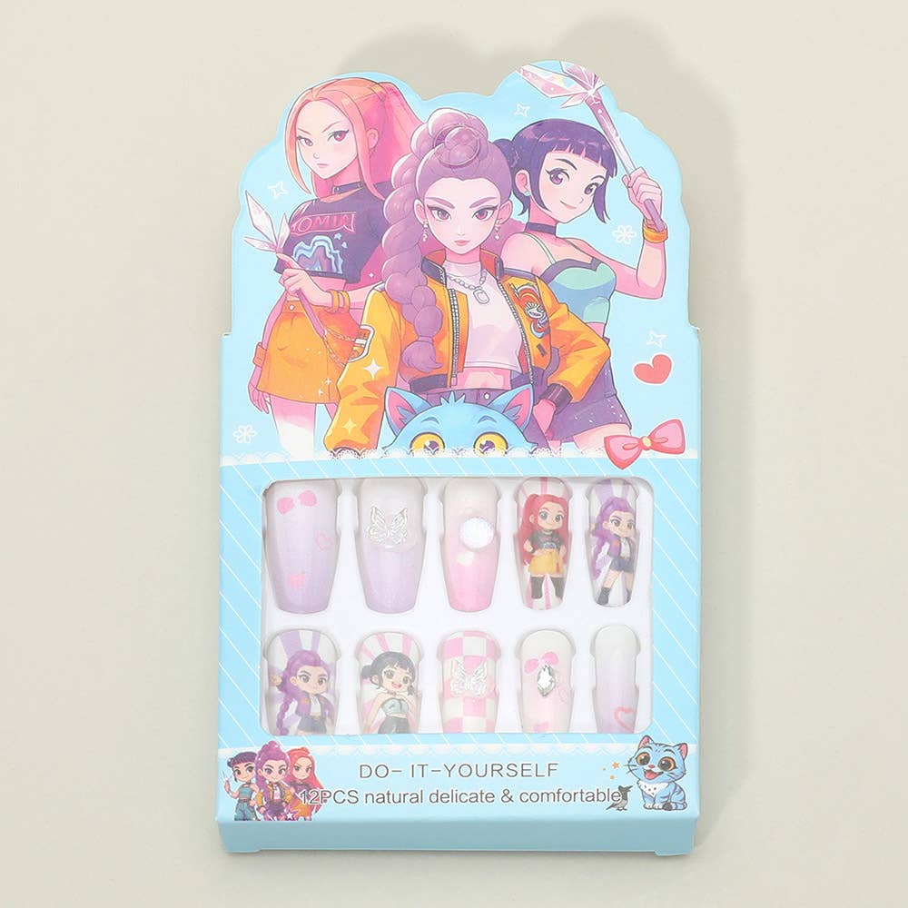 Kpop Demon Hunters Press On Nail Set