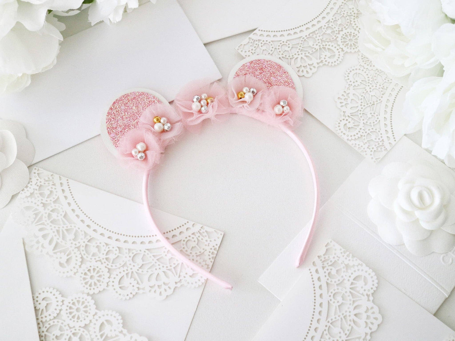 Claris Pink Fashion Headband with Ears | Pack of 3