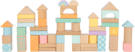 Small Foot Pastel Building Blocks  50 pc