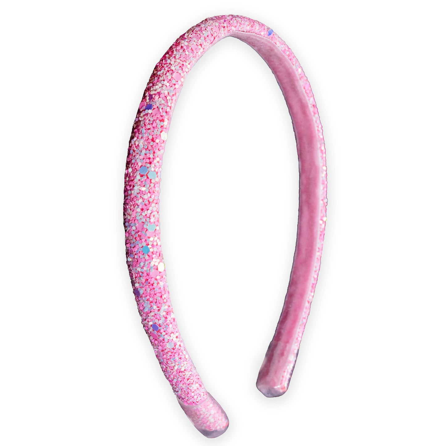 Thin Glitter Headband: Pink