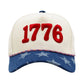 1776 USA Embroidered Baseball Cap
