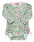 Tea Roses LS Rash Guard Swimsuit 12-18m