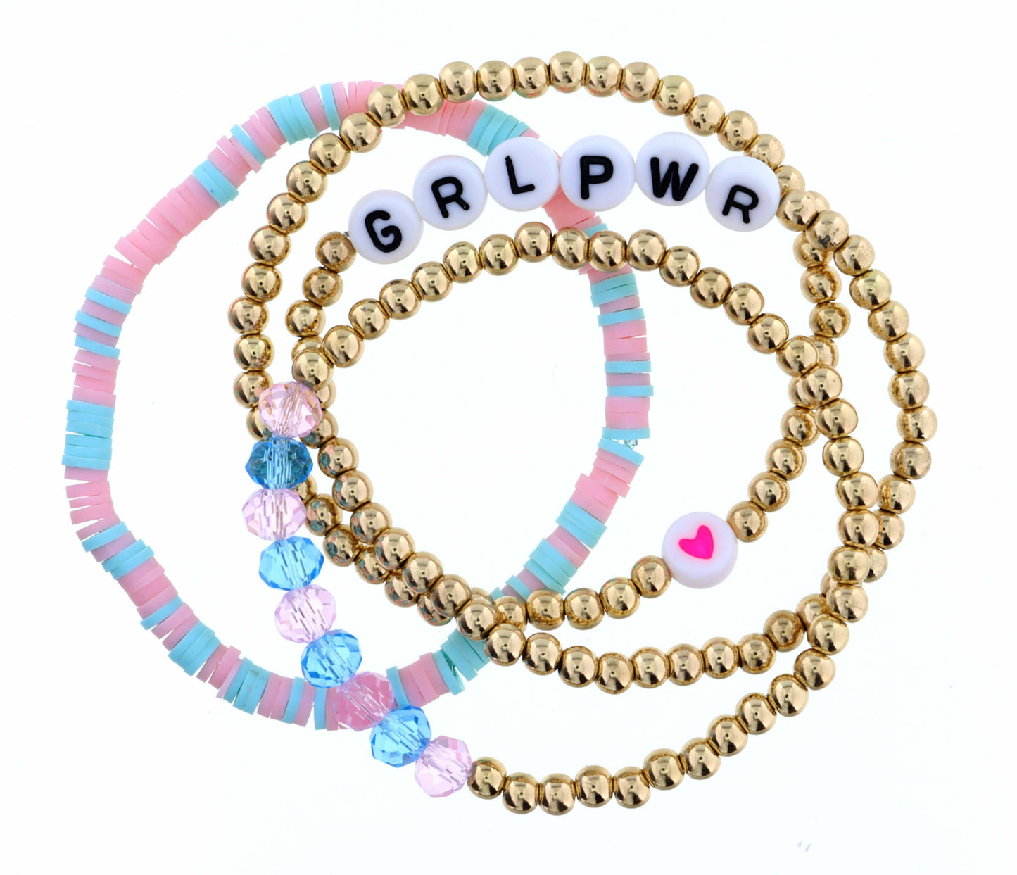 "GRLPWR" Bracelet Set