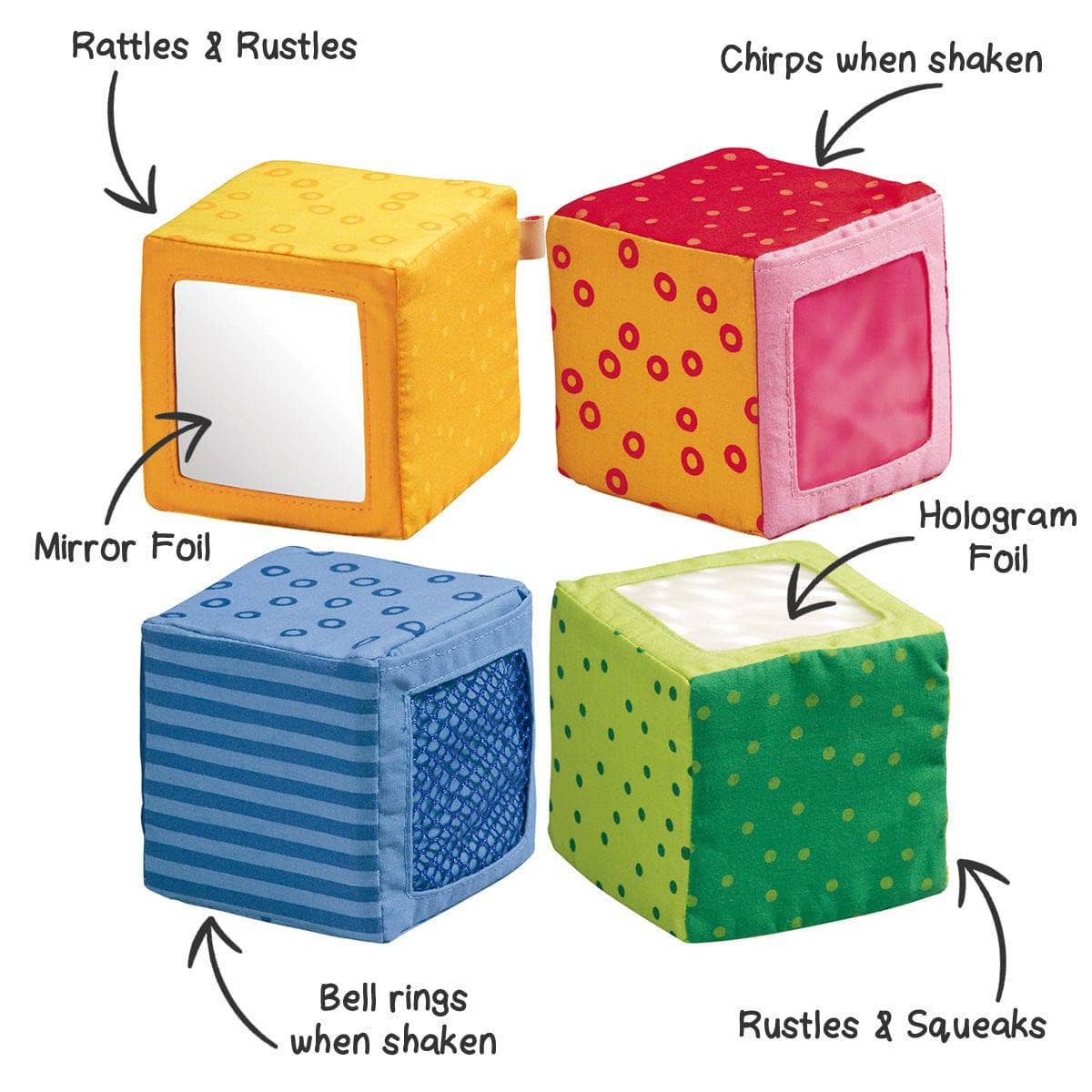Happy Quartet 4 Piece Soft Block Set