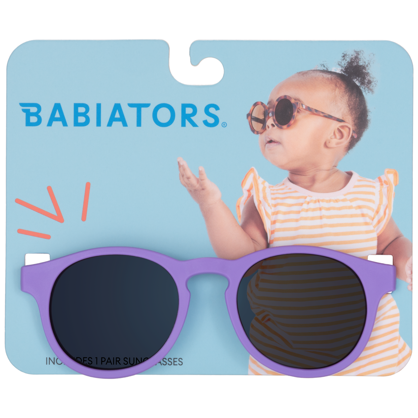 Lavender Keyhole Sunglasses: Ages 0-2