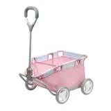 Folding Pull Along Wagon Pink Floral