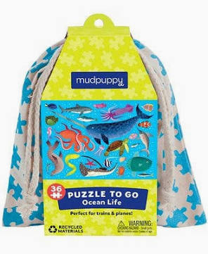 36 Piece Puzzle To Go - Ocean Life