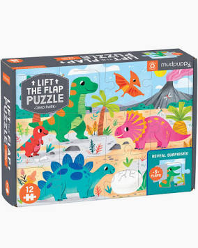 Puzzle 12 Pc. Lift Flap Dino Park