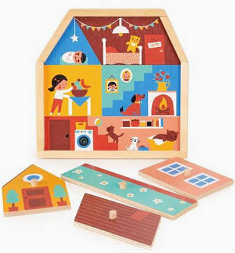 Wooden House Puzzle