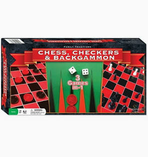 Family Checkers, Chess & Backgammon