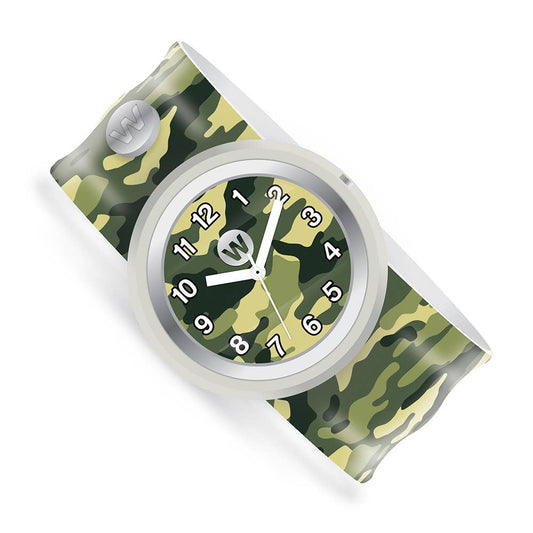 Army Camo Analog Slap Watch