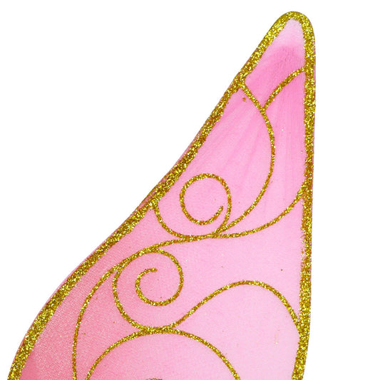 Butterfly Ballet Pink & Gold Sparkle Wire Wings | Pack of 2