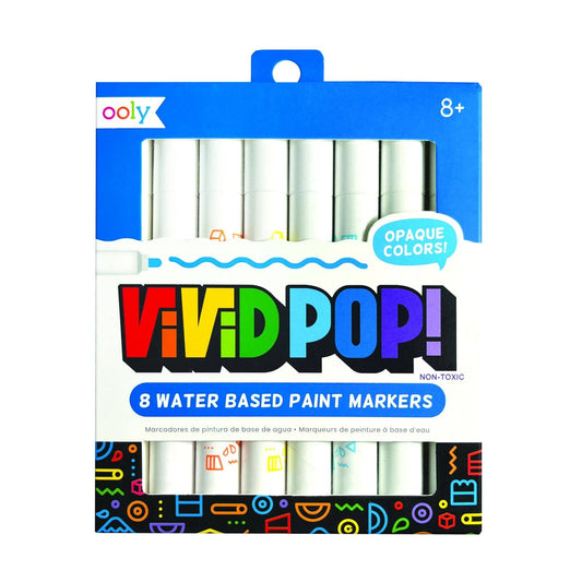 Vivid Pop! Water Based Paint Markers - 8 Colors