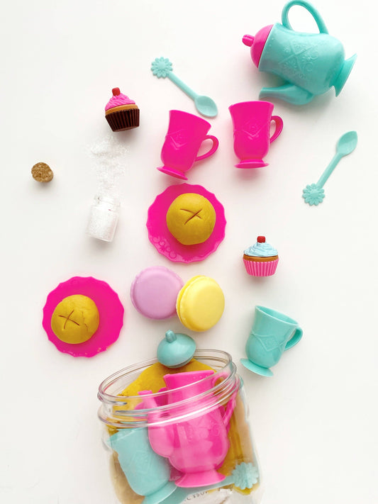 Tea Party Play Dough-To-Go Kit