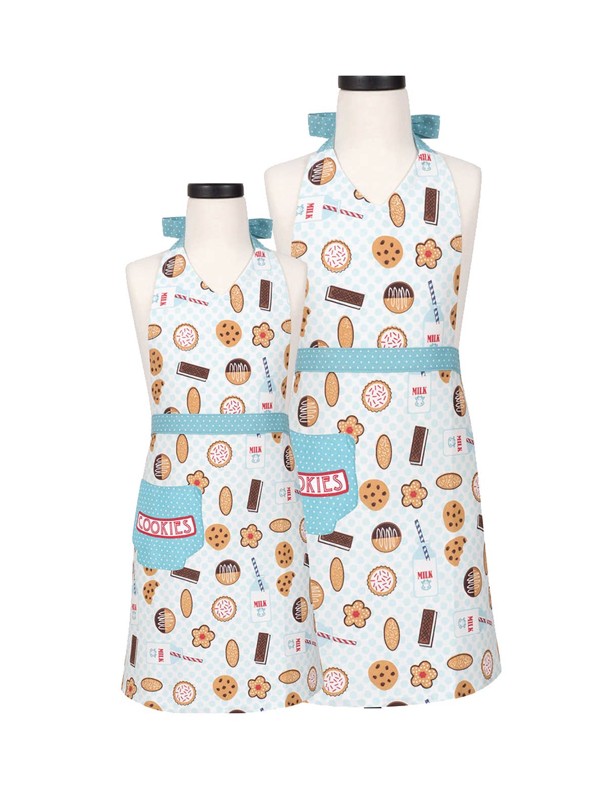 Milk & Cookies Adult & Youth Apron Boxed Set