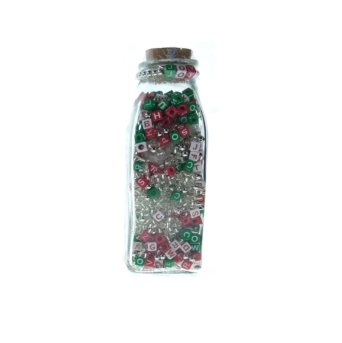 Christmas Joy Milk Bottle DIY Bead Kit