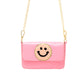 Happy Face Clutch Bag: Pink