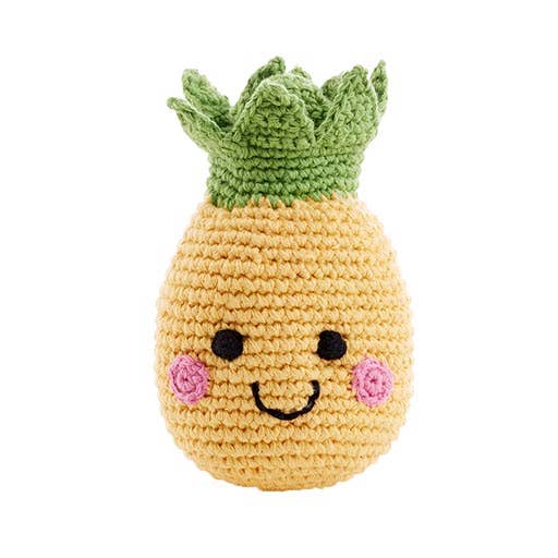 Friendly Plush Pineapple Rattle