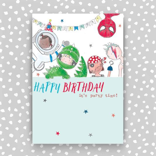 Children's Birthday Card - Fancy dress theme