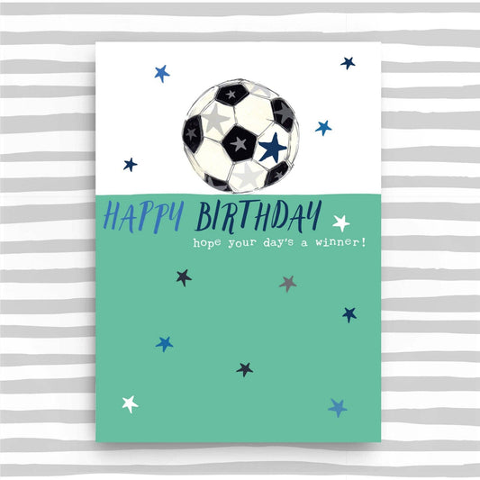 Birthday Card for Him - Soccer design