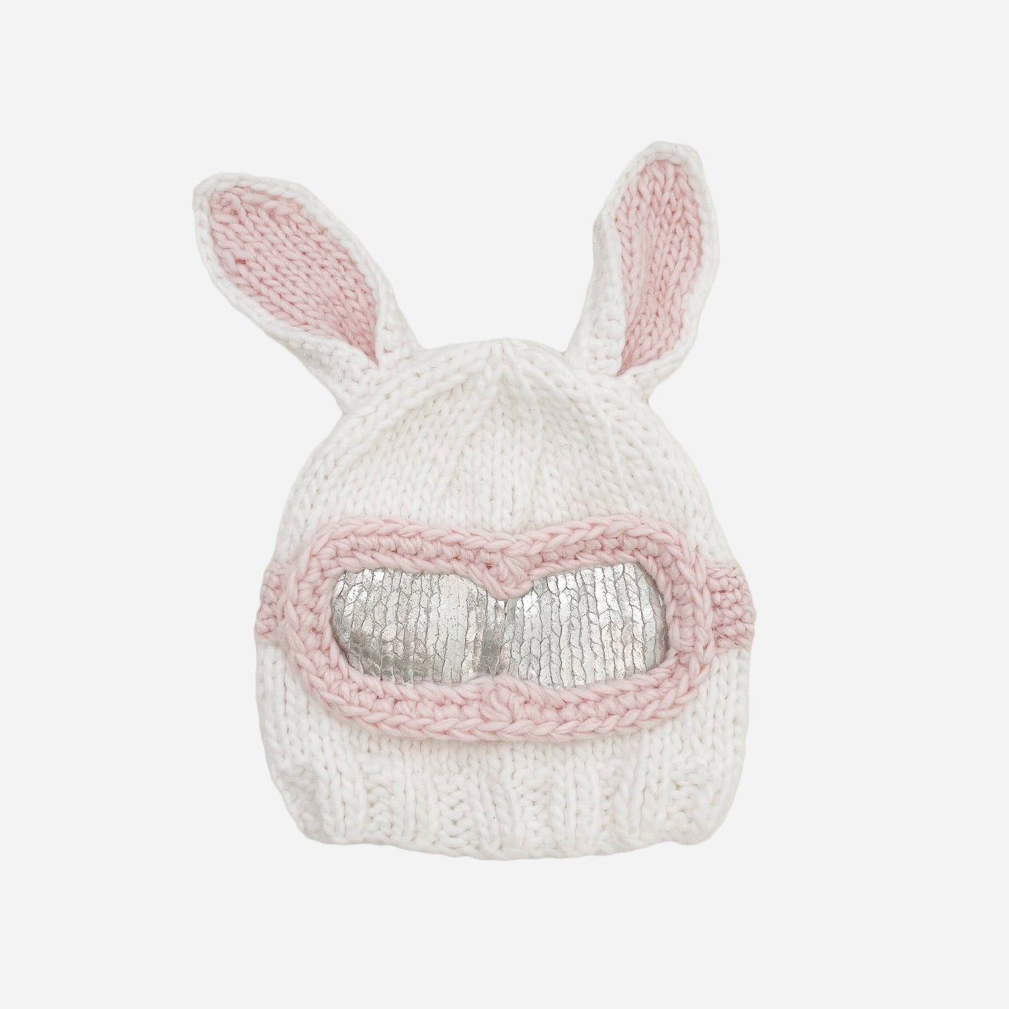 Bunny Ski Goggles Knit Hat