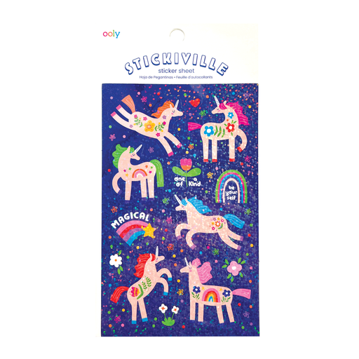 Magical Glitter Unicorns Stickers