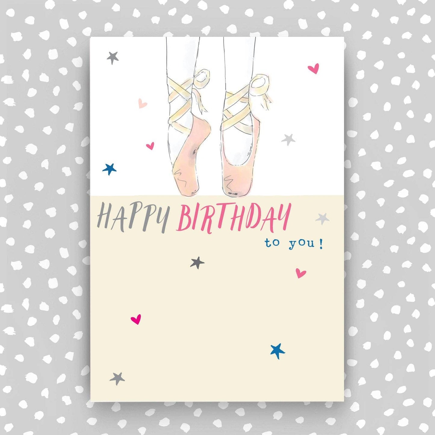 Children's Happy Birthday Card - Ballet shoes