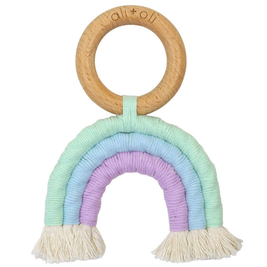 Macrame Rainbow Teether (Retro)