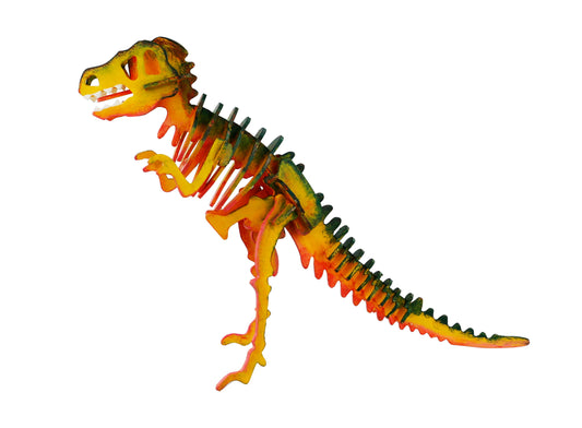 3D Wooden Puzzles (with paint) Kits: T-Rex