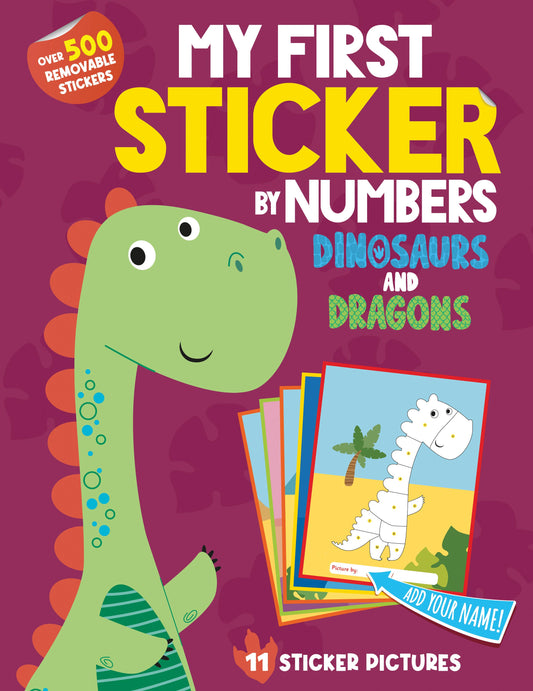 My First Sticker By Numbers: Dinosaurs
