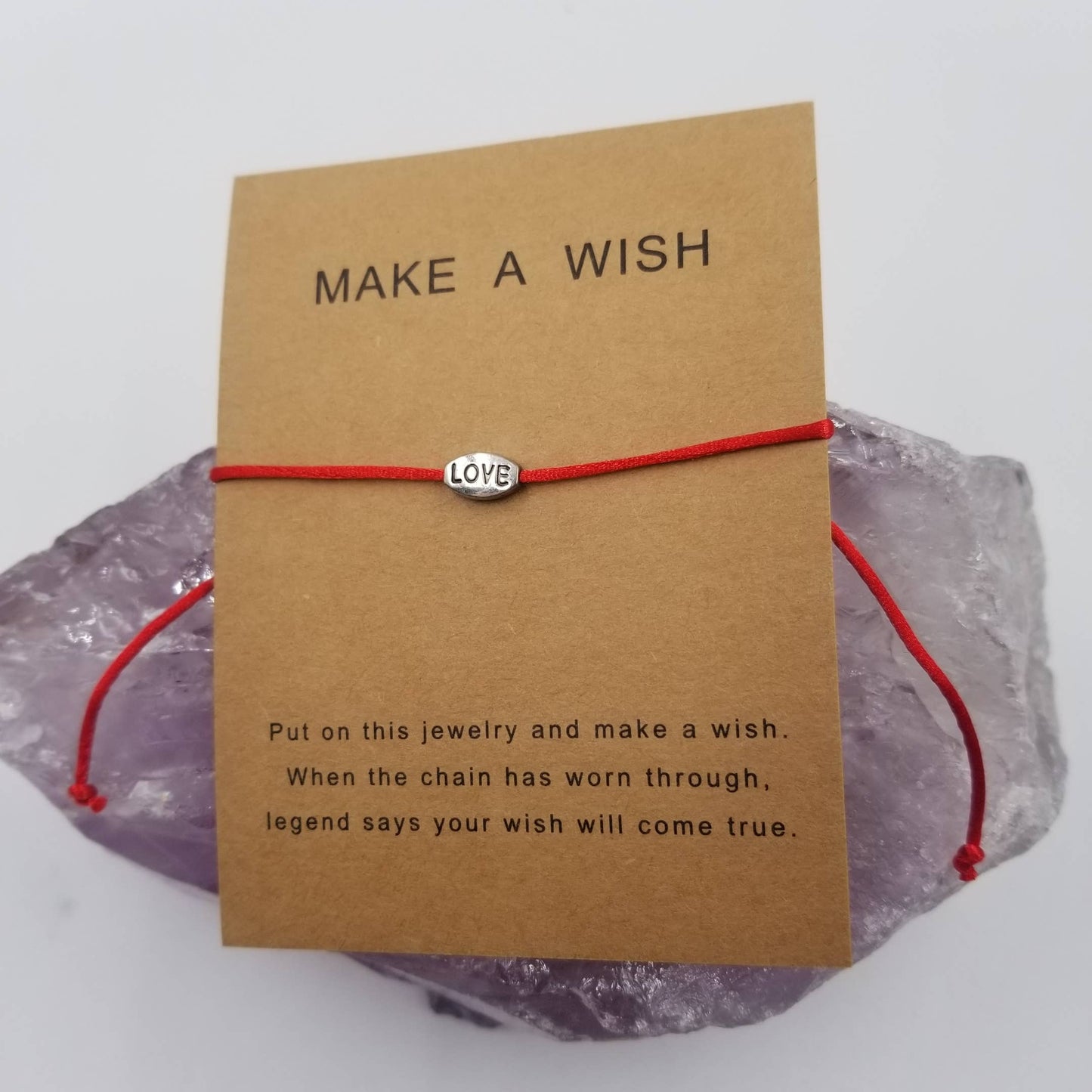MAKE A WISH LOVE Bracelet - Valentine's Day: Red