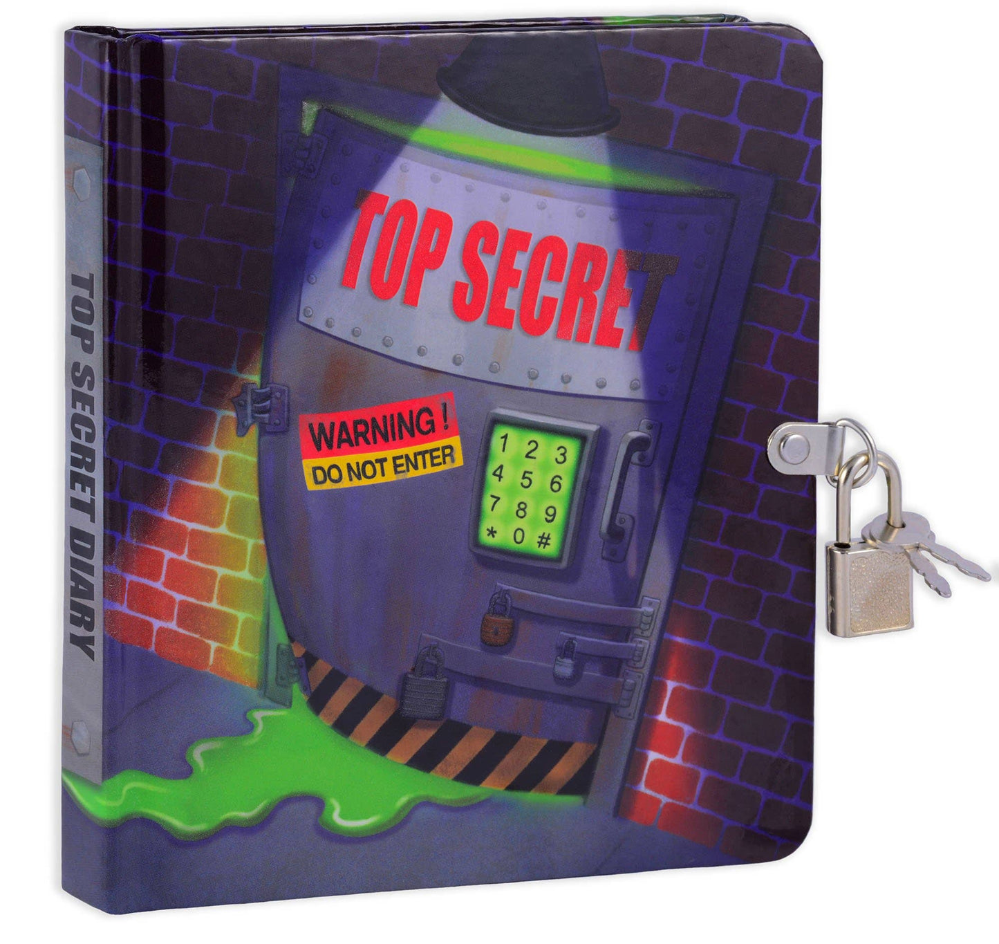 Top Secret Glow in the Dark Lock and Key Diary
