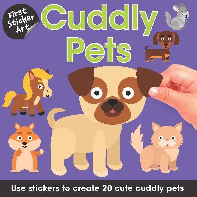 First Sticker Art: Cuddly Pets