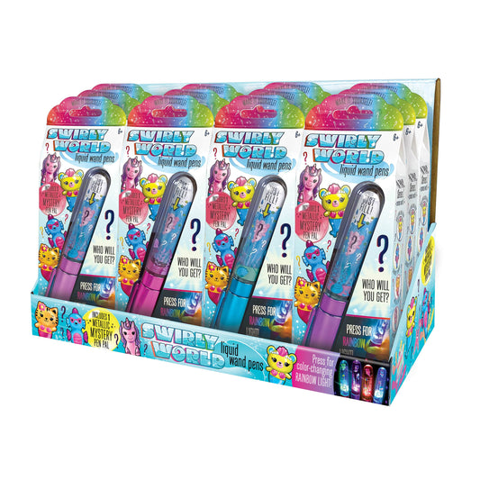 Swirly World Liquid Wand Pens Blind Box PDQ Asst