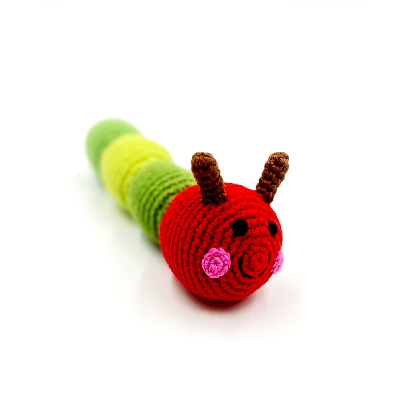 Bug Rattle - Red Caterpillar