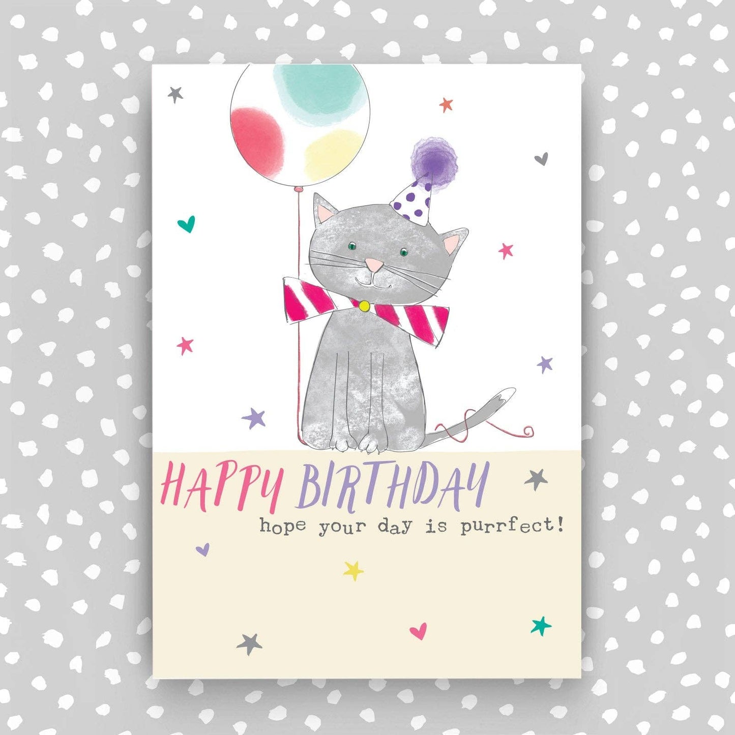 Children's Happy Birthday Card - Cute Kitten design