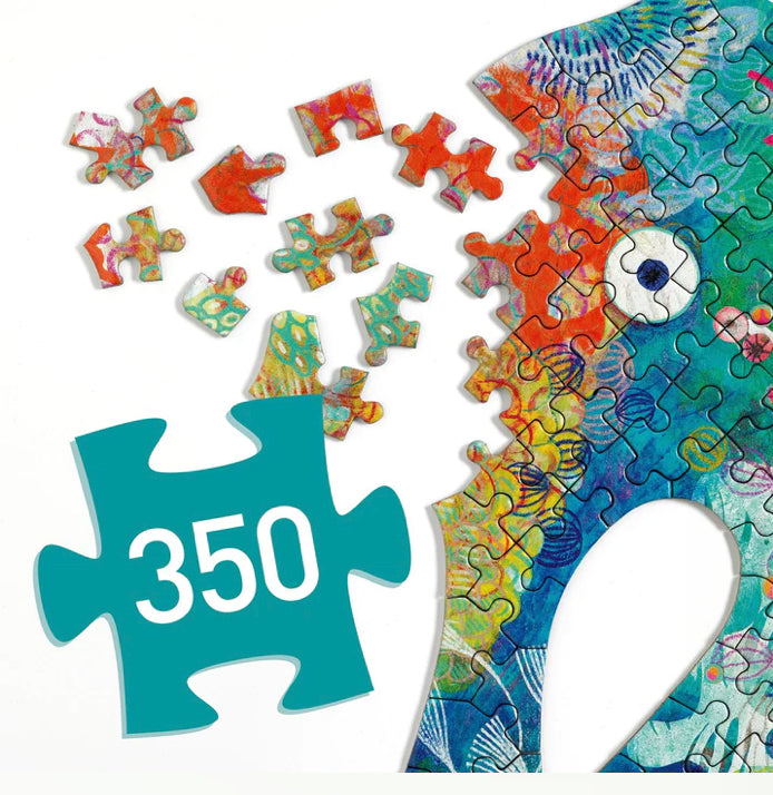 350pc Puzz'Art Shaped Jigsaw Puzzle Sea Horse