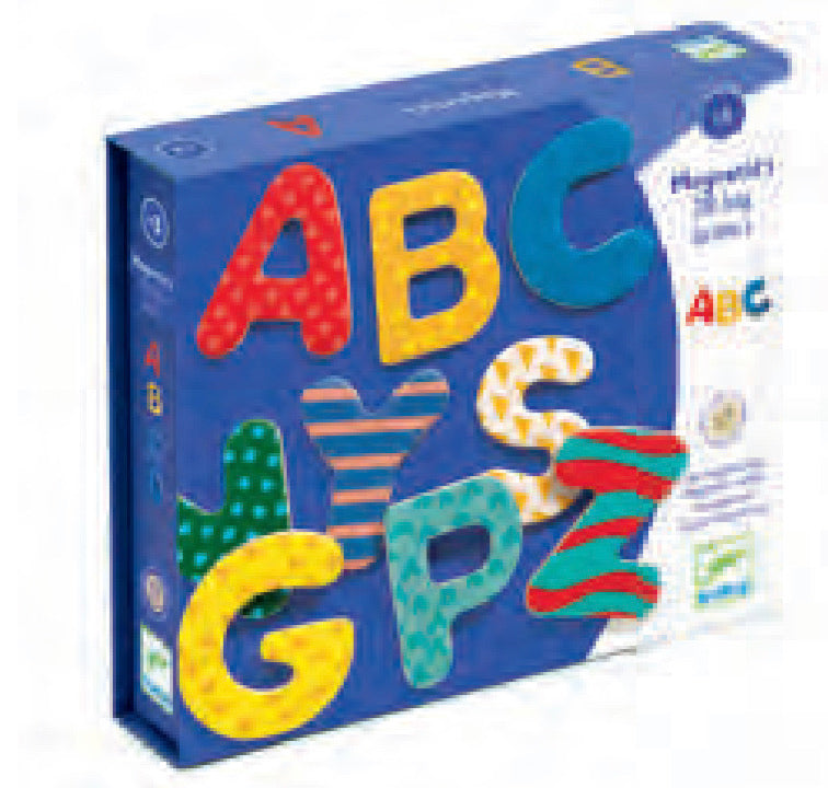 38 Big Letters Alphabet Wooden Magnets - Einstein's Attic