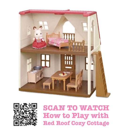 Calico Critter-Red Roof Cozy Cottage Starter Home - Einstein's Attic