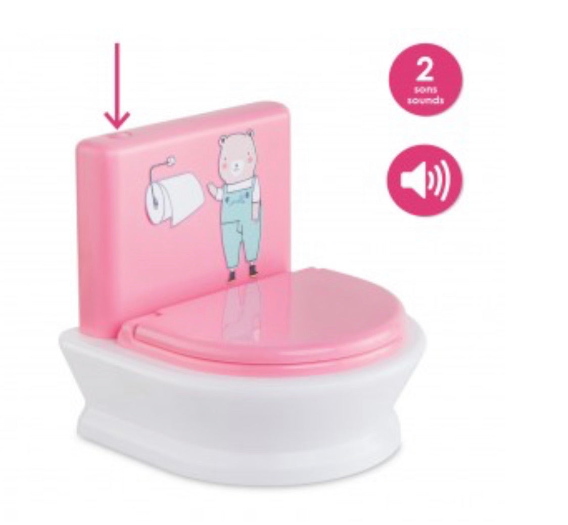 Corolle-Interactive toilet for 12"/14" baby doll - Einstein's Attic