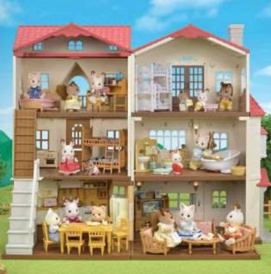 Calico Critters Red Roof Grand Mansion Gift Set - Einstein's Attic