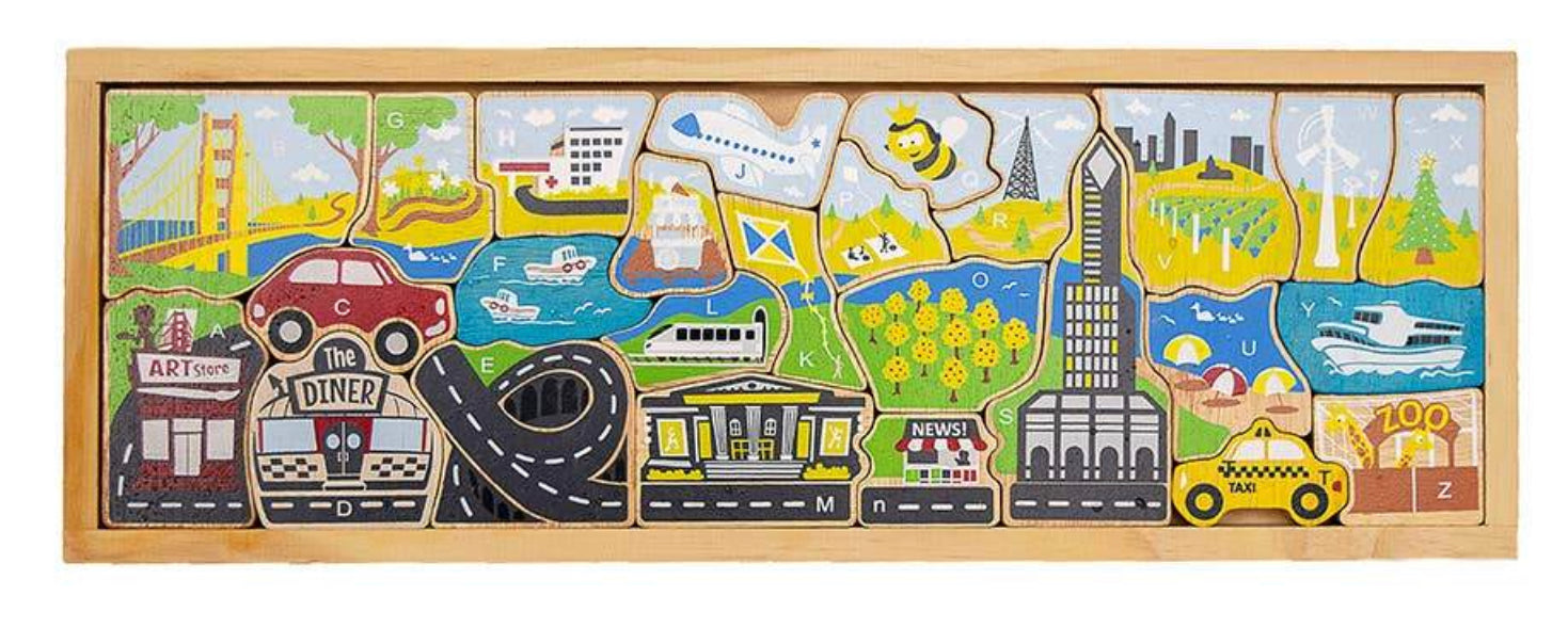 Wooden  A to Z Puzzles - Einstein's Attic